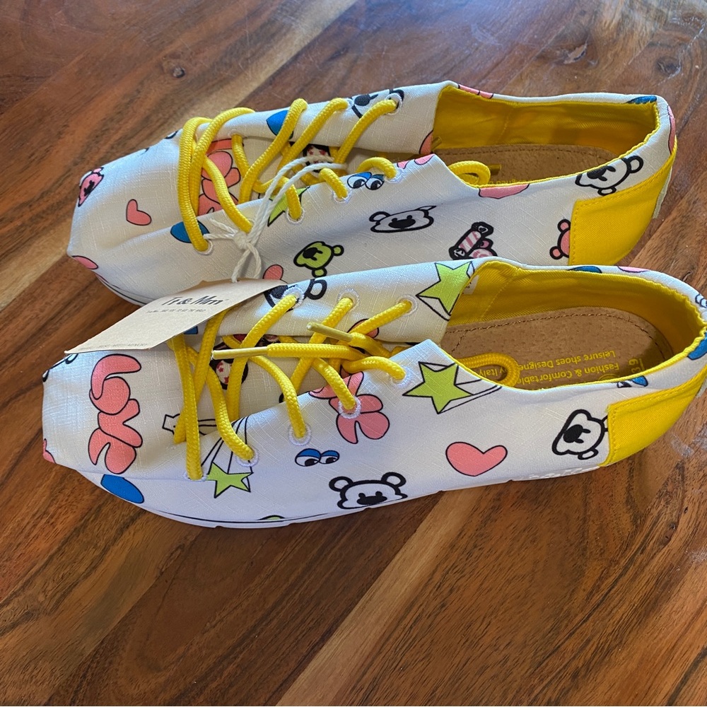Y2K fashion sneakers from Italy yellow - Picture 7 of 13